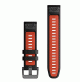 QuickFit 26mm Watch Bands-Black/Flame Red Silicone - 010-13281-06 - Garmin